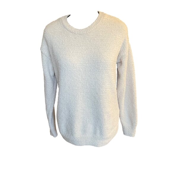 Cupcakes And Cashmere Womens Textured Crewneck Sweater XS White Long Sleeve 100% - Picture 1 of 5